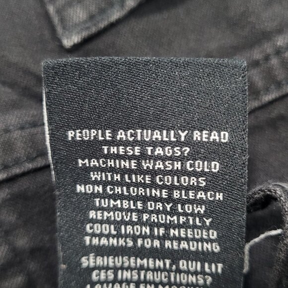 Travis Mathew Black Denim Cotton Blend Straight Leg Stretch Jeans 34 (34x32) - Picture 14 of 14